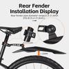 2 Stück Universal WEST BIKING Fahrradschutzbleche Verstellbar Schnellverschluss Fahrrad-Schutzblech Cycling Spritzschutz für 26/27,5/ 29 Zoll Fahrrad