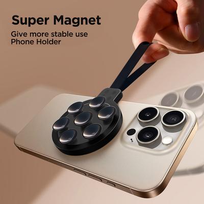 Magnetic Suction Phone Case Stand for  Videos and Selfies Silicone Suction Phone Case Grip Holder Stand for iPhone 15 Pro