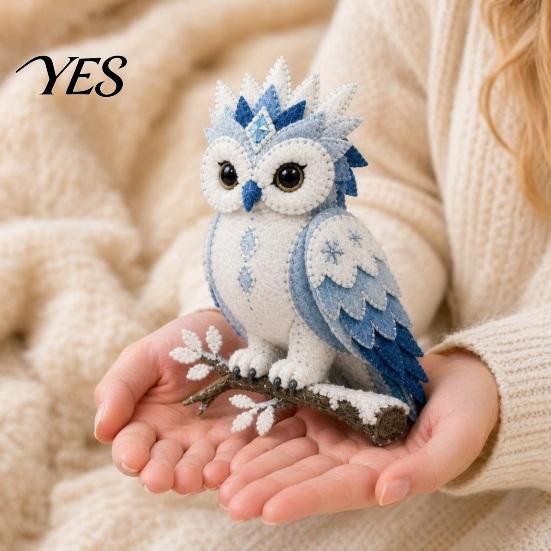 Easy Sewing Project for Beginners Arctic Animals DIY Patchwork Kit Beginners, Winter Guardians Animal Kit, 3D Beginner Stuffed Mythical Creature Craft