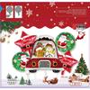 Weihnachtsballon-Set: Zuckerstange, Rentier, Lebkuchenmann & Kranzbogen für Partys