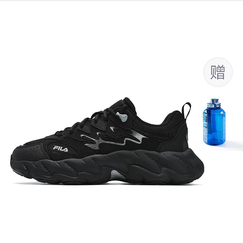 FILA FERN 2.0 Height Increasing Low top Chunky Sneakers Men's Black F12M511101FBD