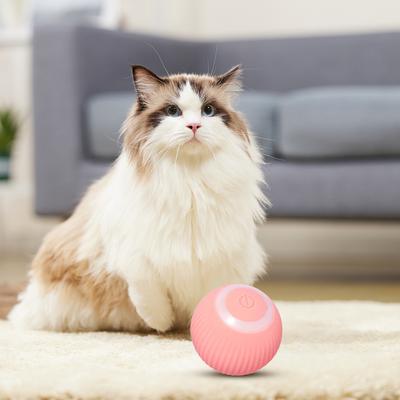 2-in-1 Interaktives Jagd-Katzenspielzeug Kreativer Automatischer Rollender Smartball Interaktives Katzen-Verfolgungsspielzeug zur Linderung von Katzenlangeweile