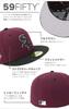 New Era 59FIFTY Side Patch MLB ONSPOTZ Special Edition CWS Size 7 5950 CHIWHICO WSC2005 MAR BLK Two-Tone Maroon/Black Cap, 1/2,