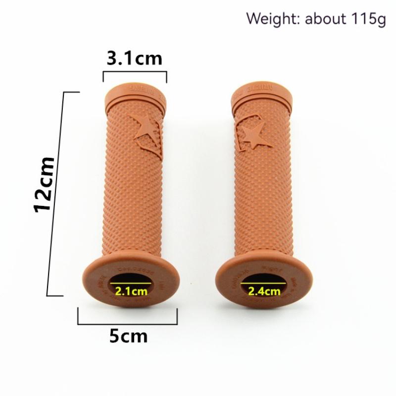 Motorcycle Grip Handle Vintage Silicone Rubber for 7/8/9 Inch Motorcycle Handle Cover Motorcycle Moped Modification Parts