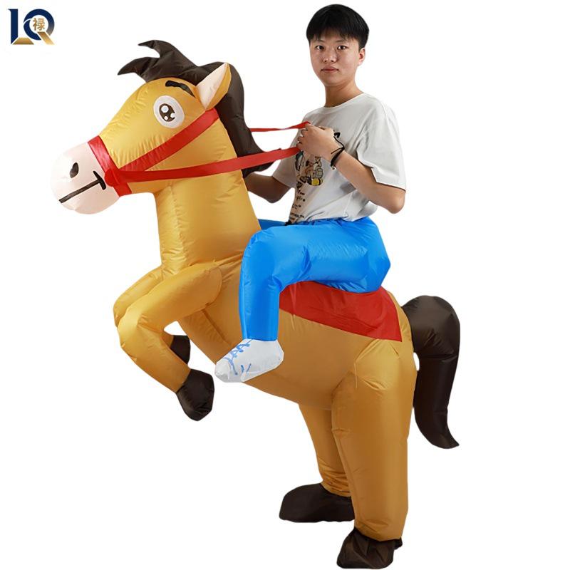 Şişme Caz Atı Kostümü - Cadılar Bayramı veya Noel Partileri İçin Mükemmel