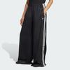 Adidas Originals 3-Stripes Satin Wide Leg Pants Ruffle Striped Sports Fashion Simple Casual Trousers Women Pants KC8813