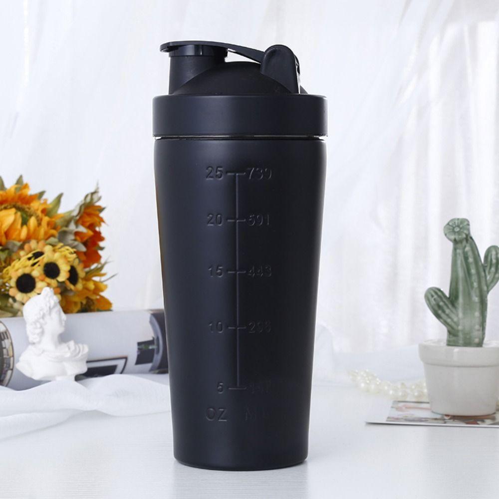 304 Stainless Steel Whey Shakes Cup 500ml/750ml Fitness Protein Powder Cup  Hiking Sports