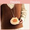 Cat Garden Siamese Toast Hanging Type Coin Purse Storage Bags Plush Soft Gift