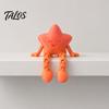 PLA Material Star Figurine 3D Printed Figure Figurine, Cute Little Astronaut Toy for Innovative Desktop Ornament Valentine's Day Gift, Creative