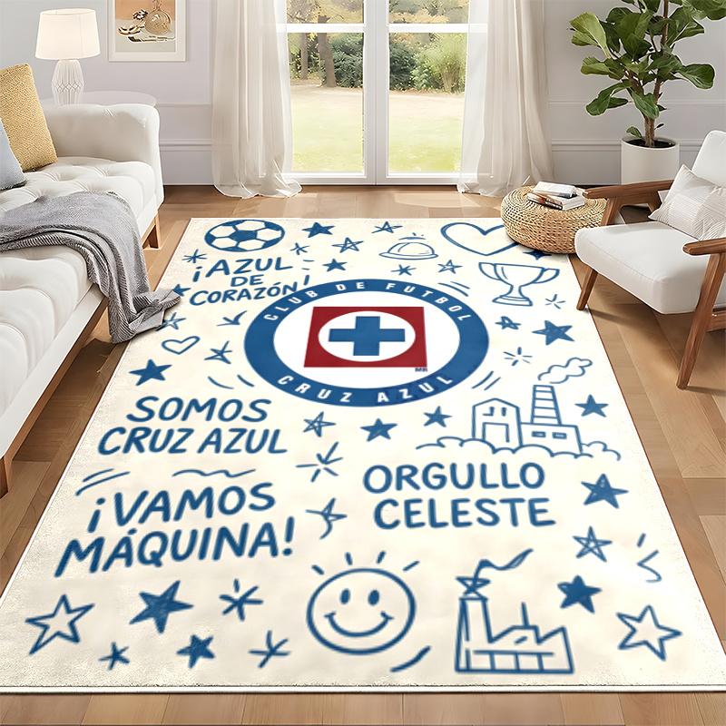 CruzAzul Carpet Door Mat for Living Room or Bedroom Protective Mat Under Chair Office Decoration Christmas Gift Birthday Present