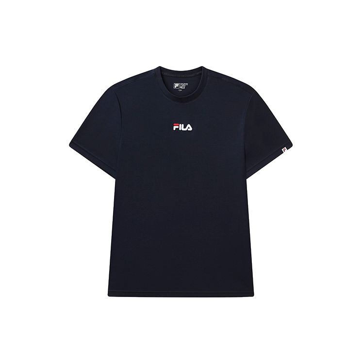 

Fila Вышитый логотип Повседневная спортивная футболка с круглым вырезом и коротким рукавом для мужчин F51M118158FNV
