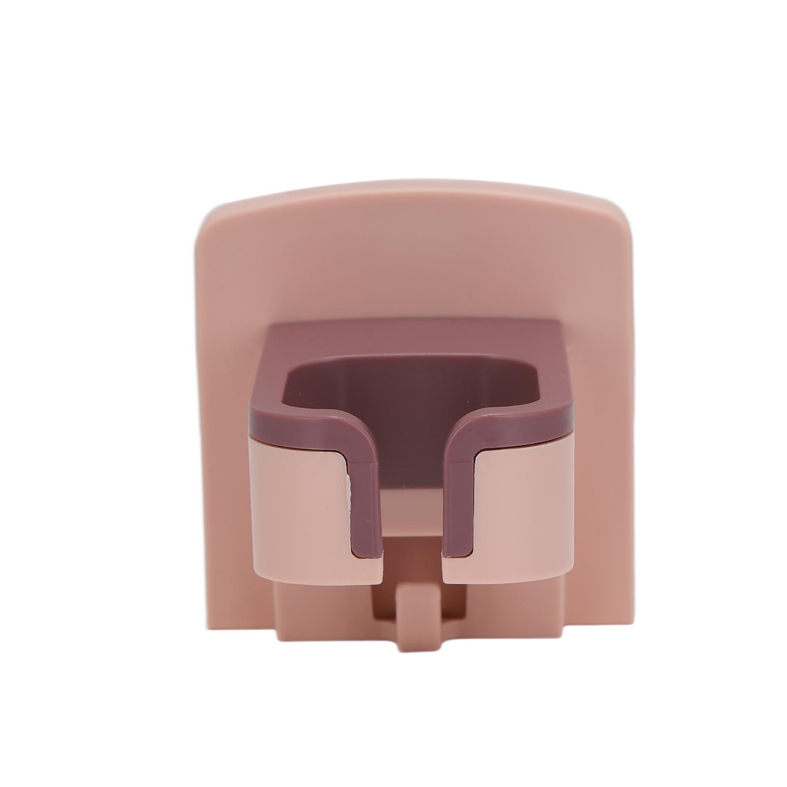 

Держатель для фена Настенная полка Самоклеящийся Экономия места Органайзер для хранения фенаРозовый розовый