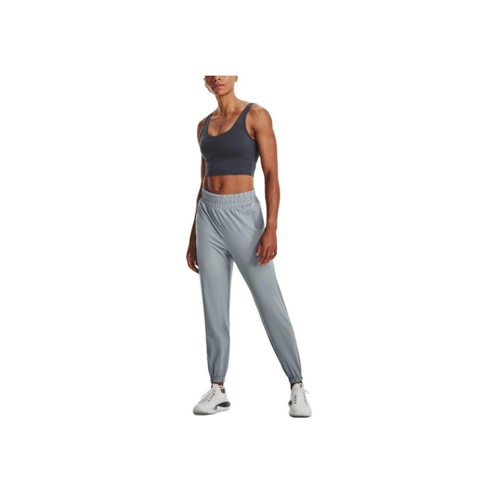 Under Armour Slim Fit Elastic Waist Cuffed Sports Pants Women bottoms Harbor-Blue 1377079-465