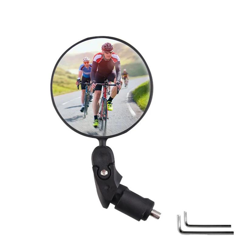 1PCS Universal Bicycle Rearview Mirror Adjustable Rotate Wide Angle Cycling Handlebar Rear View Mirrors for MTB Road Accessories