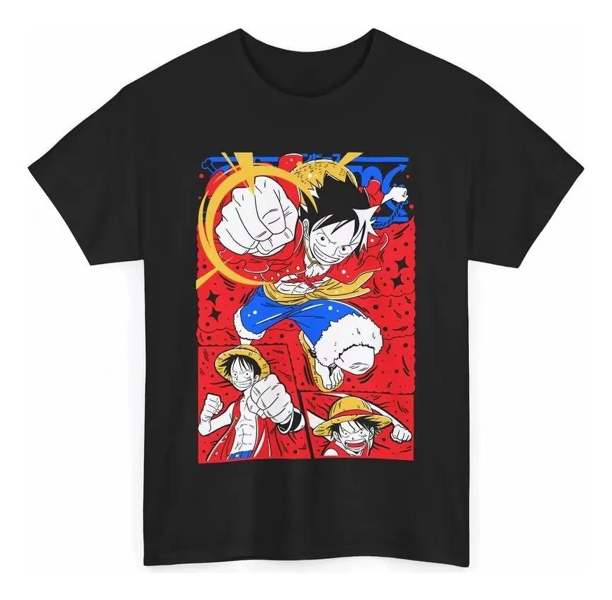 

2026 Summer One Piece Retro Cosplay Tshirt Unisexs Oversize Casual Cotton Printed Shortsleeved Unisex Childrens Sports Shirt S