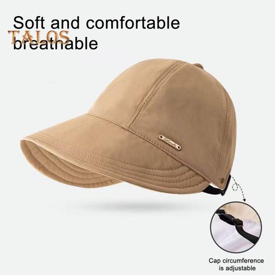 Sonnenhüte für Damen, breite Krempe, UV-Schutz, Visierhut, Sommer, Strand, verstellbarer Pferdeschwanz, verstaubare Kappe zum Angeln, Wandern