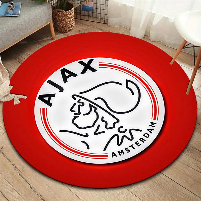 AFC Ajax Round Area Rug,Carpet Rug for Living Room Bedroom Sofa Playroom Decor,Non-slip Floor Mat