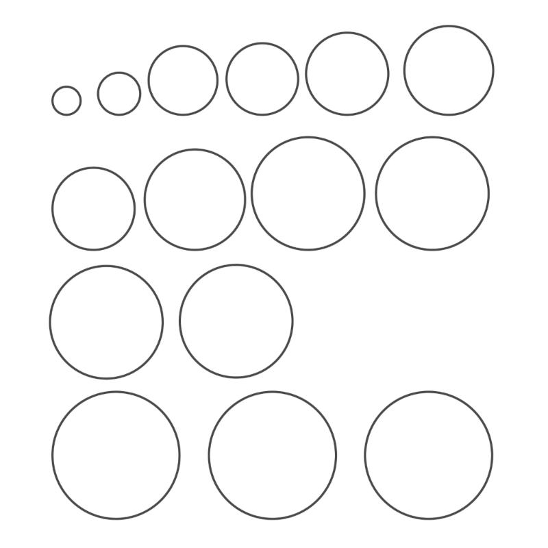 Set Of 30 Square Belt Recorder Rubber Belts 1.2mm Width For Cassette Player Repair And Maintenance 30-135MM Fold