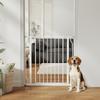 Extra Wide Dog Gate, with Door Pressure, for Doorways, Hallways, Staircases - White
