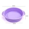 FAIS DU Upgraded Cake Silicone Baking Pan with Handle  Round Silicone Molds Bakeware for Cakes Mousse Pastry Cake Decorate Tools