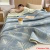 Hot Sale cotton jacquard three-layer yarn wool towel quilt pure cotton lunch break blanket sofa cover blanket shawl blanket