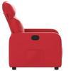 Recliner Chair In Red Synthetic Leather