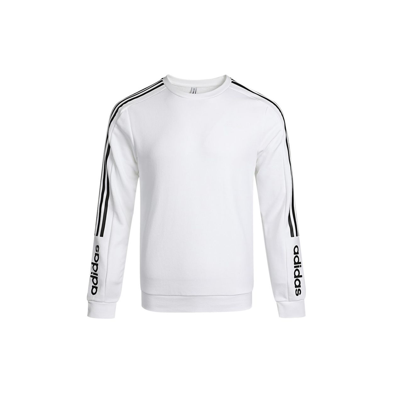 adidas Neo Men s White 3-Stripes Long Sleeve Sweatshirt H45561 XXL