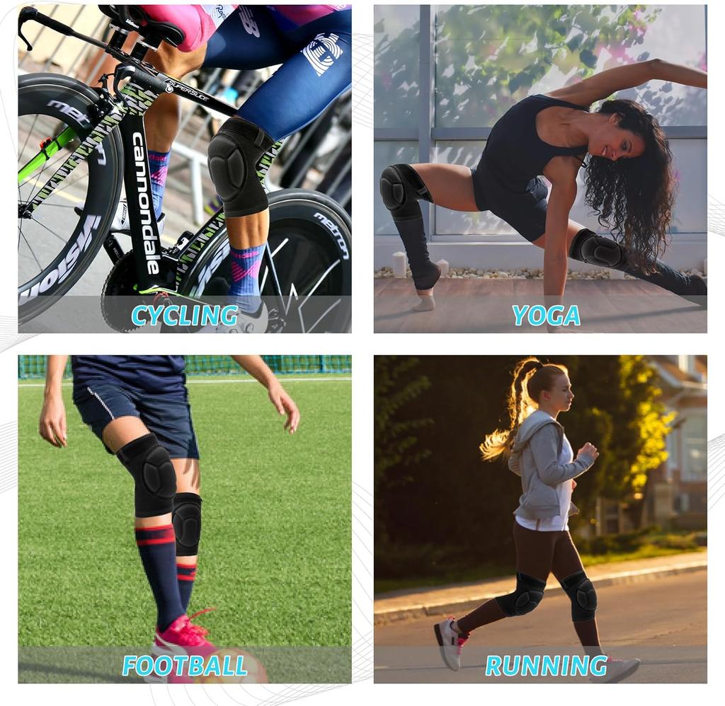 Ochranné chrániče kolen Zesílená houba Ortéza Chrániče kolen Volejbal Extrémní sport Na tanec Proti nárazu Elastický chránič kolen