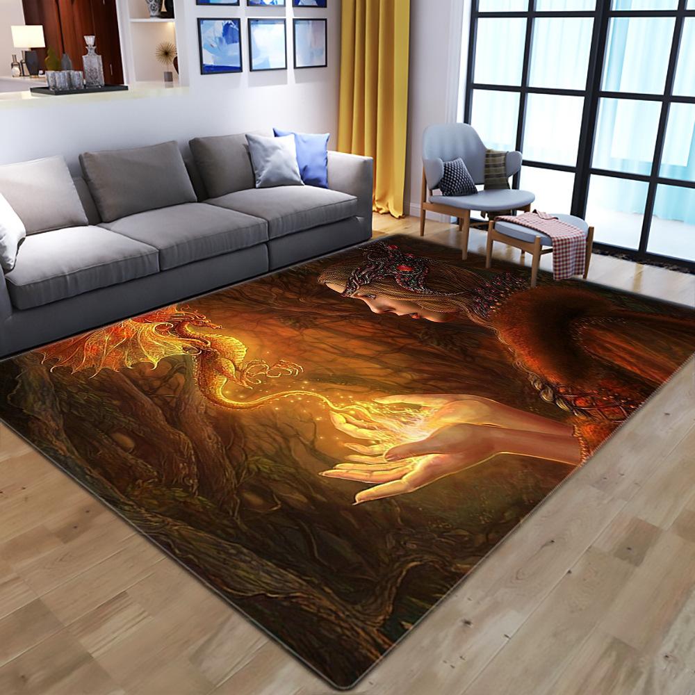 Living Room 3D Printed Carpet Floor Mat Bedroom Carpet Children'S Non-Slip Crawling Carpet Floor Mat