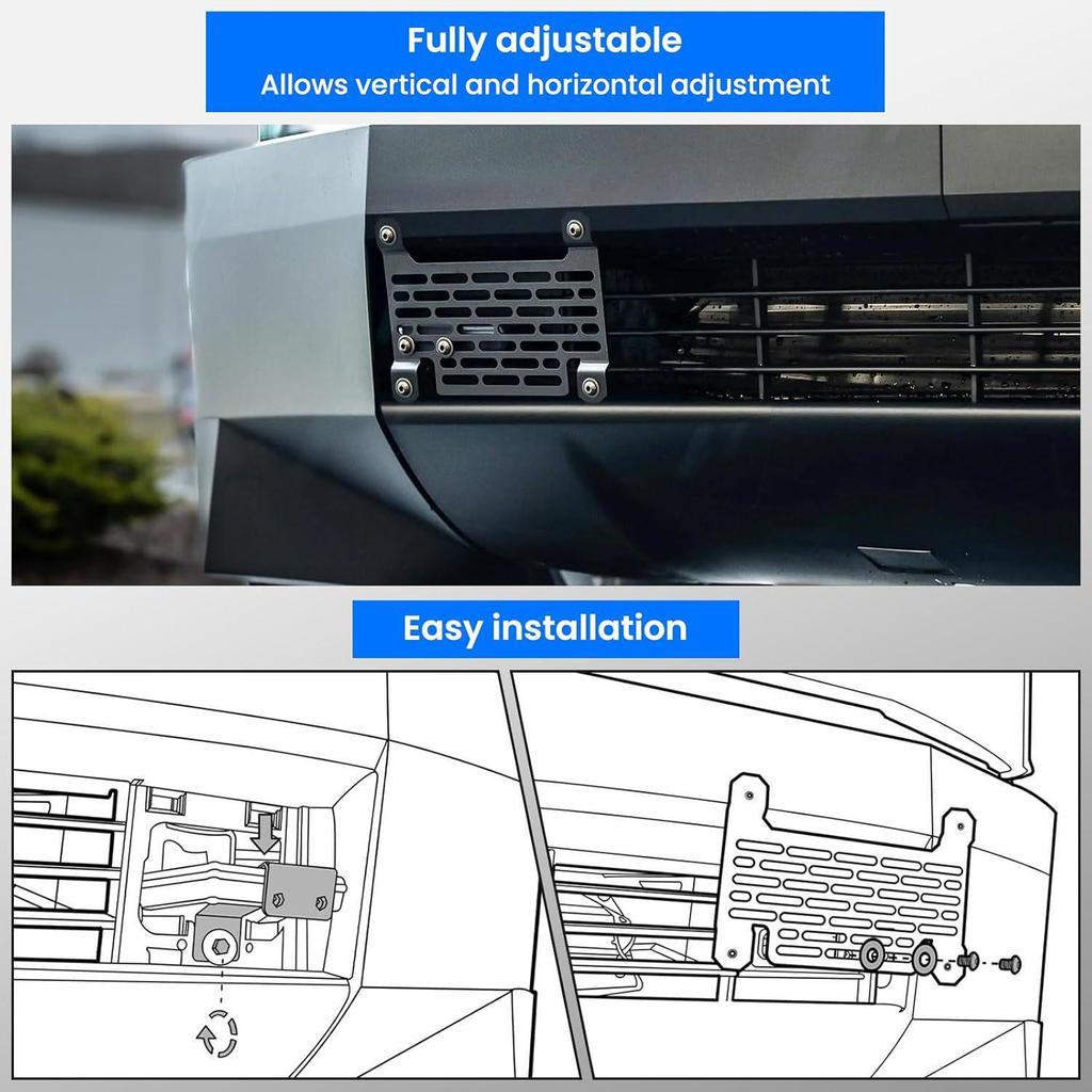 Tesla Cybertruck Quick Mount License Plate Bracket - No Drilling Required