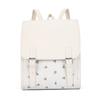 Floral Print And PU Leather Backpack For Women Casual Style Daypack With Buckle Closure Stylish College School Bag Office Work Commute Travel