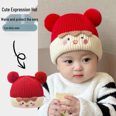 Neuankömmling: Niedliche Baby-Strickmütze mit Ohrenschutz für Herbst/Winter