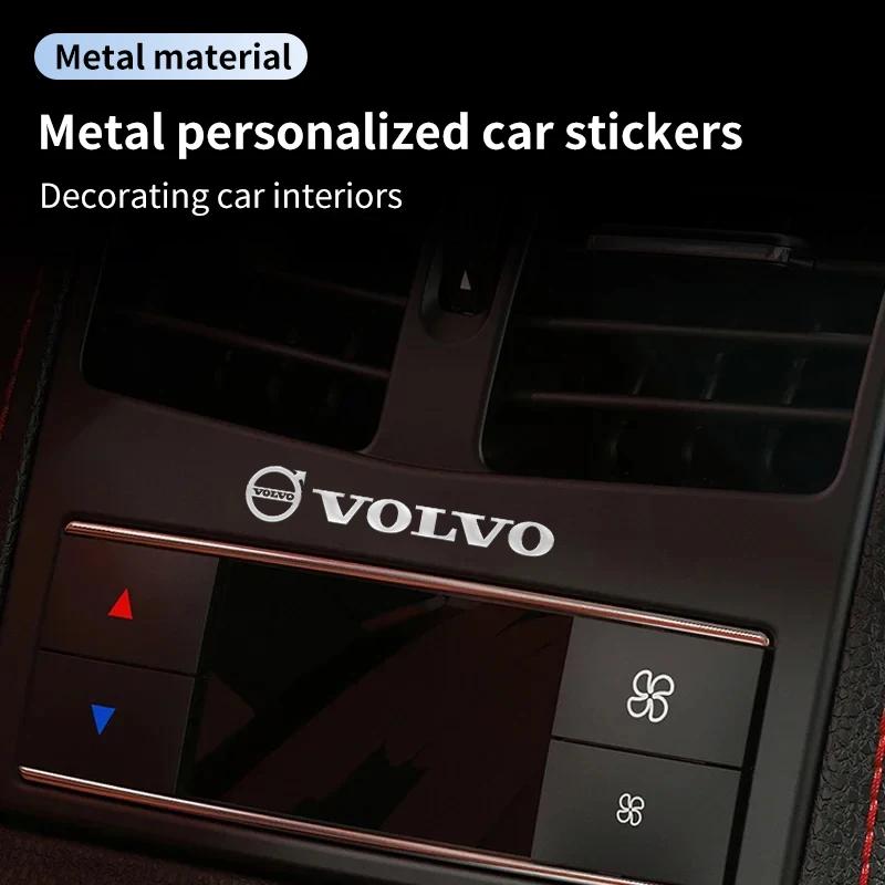 Emblema de Metal 3D para Carro Letra Adesivos Decorativos Emblema Decalque Para Volvo AWD C30 S80 S90 T6 V40 V50 V60 V70 V90 XC40 XC60 XC70 XC90