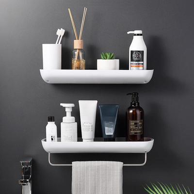 Yikeke Wall-Mounted Bathroom Storage Rack with Multi-Function Drain and Wash Basin Holder, Punch-Free Installation