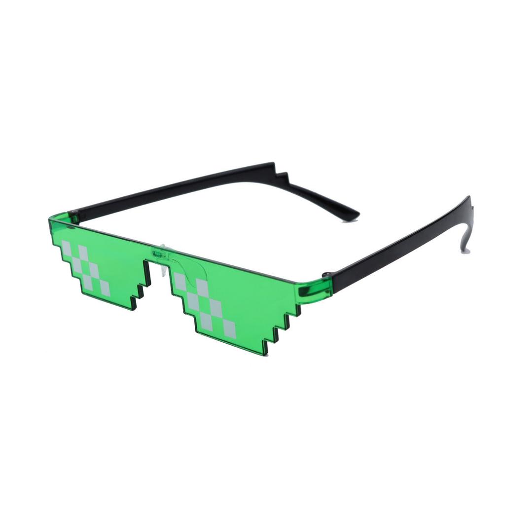Pixel Mosaic Sunglasses Men Women Funny Retro Fashion Eyewear Unisex Birthday/Party Cosplay Gamer Robot UV400 Sun Glasses