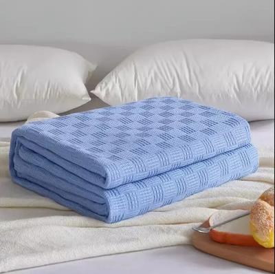 Pure Cotton Knitted Gauze Blanket Anti Static Comfortable Skin Friendly Bedding Breathable Hygroscopic Sofa Rest Quilt