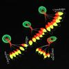 240Pcs (40 Packs)/Lot Oval Fishing Float Seven Star Bobber Beans Rig Making Floating Beans Mix Beads Carp Fishing