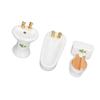 3Pcs Dollhouse Miniature Bathroom Set Ceramic Simulation Bathtub Toilet Sink 1/24 Dollhouse