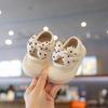 Baby Princess Shoes Soft Sole Summer Girls Canvas Shoes One Year Old Baby Toddler Shoes Bow Girls Shoes