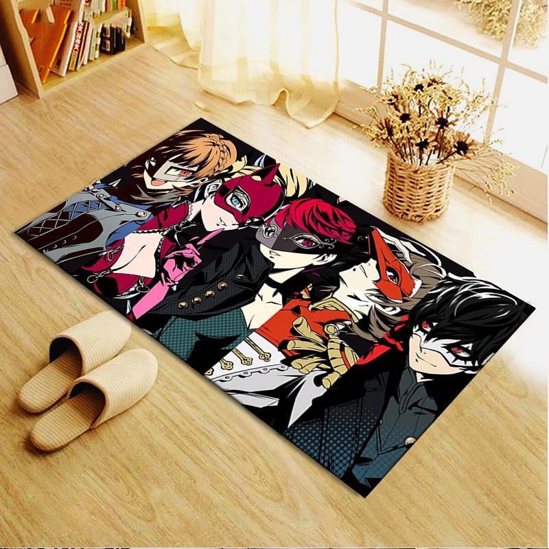 Persona 5 Carpet Rug for Living Room Bedroom Home Sofa Decoration,Kids Play Non-slip Floor Mat