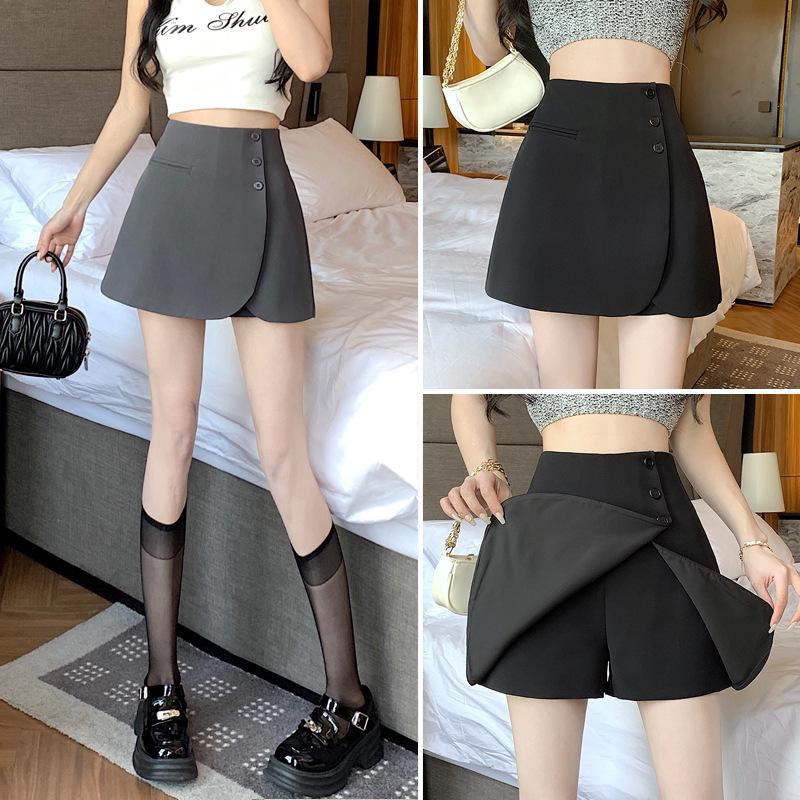 Women’s Summer High Waist A-line Skirt - 2025 Fashion Irregular Slim Fit Midi Skirt