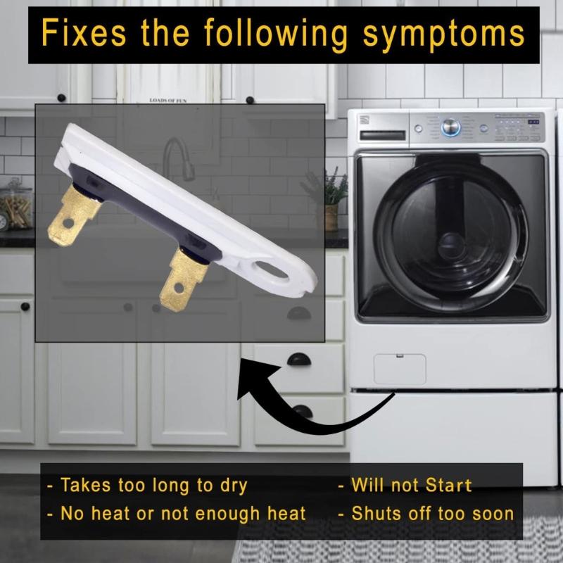 5Pcs 3392519 High Temperature Thermal Fuse For AP6008325 Dryer Machine Metal Housing Overheat Protective Blower Housing