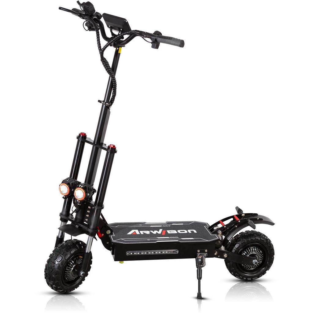 EU-Lager Q12 Plus 6000W Doppelmotor Elektroroller 60V 38Ah, 75km/h Geschwindigkeit, LCD-Display, 11-Zoll-Reifen, 80KM Reichweite