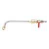 Curved Pressure Washer Extension Wand with Ball Valve 1 4 Inch Connector Power Washer Gutter Cleaner Attachment Rod U
