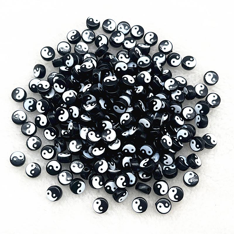 100pcs 7x4mm 6x6mm Russian Korean English Alphabet Letter Beads Charms Beads for Making Jewelry Diy Handmade Bracelets Necklace