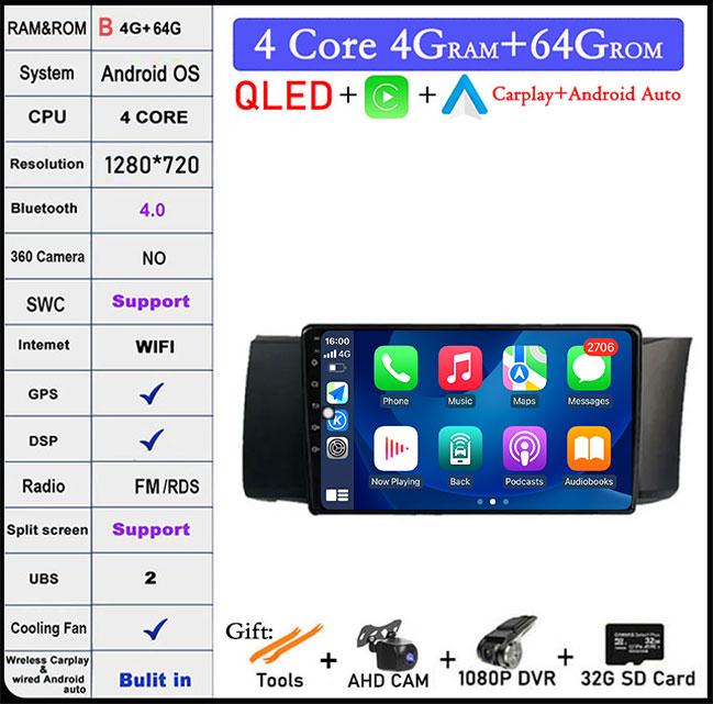 9 Inch RHD DSP Android 14 For Subaru BRZ 2012 - 2016 Car Carplay Stereo Wifi Navigation Player Autoradio Radio GPS Multimedia