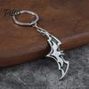 Zinc Alloy Key Holder Bat Dart Keychain, Car Ring for Keychain Men, Handbags Backpacks Charm Decorative Accessory Halloween Lightweight Bag Charms