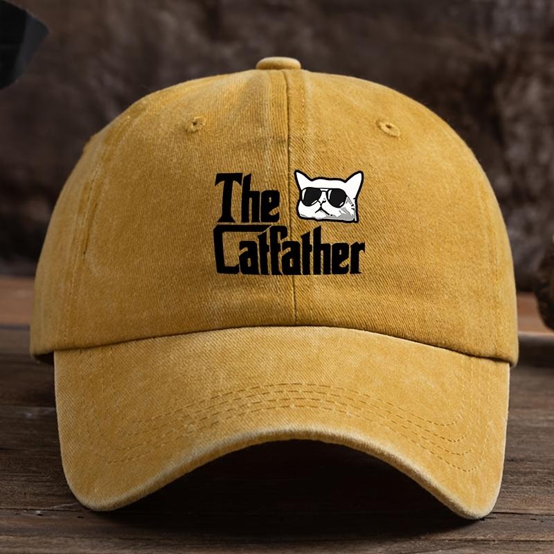 Alphabet Cat Fun Printed Baseball Hat Men's and Women's Fashion Versatile Outdoor Trendy Hat