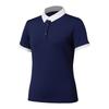 Front Shoulder POLO Shirt Short-sleeved Women's High-end Quick-drying T-shirt Outdoor Golf Casual Slimming Tennis Clothes