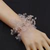 Photo Props Crystal Beads Bracelet Pearl Rhinestone Hand Flower  Wedding Party